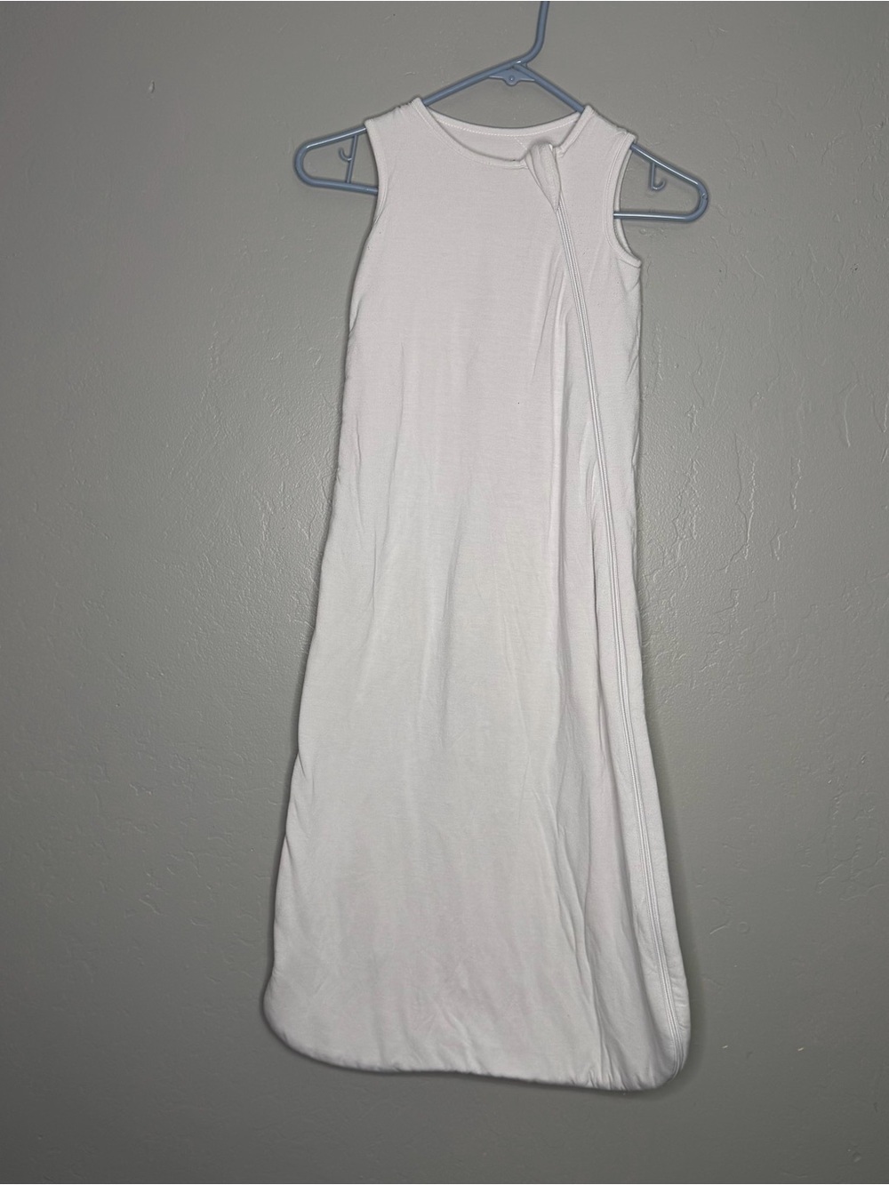 Kyte Baby White Bamboo Blend Sleeveless Sleep Sack Sz L 1.0 Tog